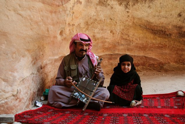 homme et sa fille jordanie