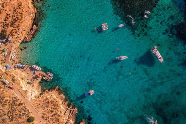 Côte et bateaux, Malte