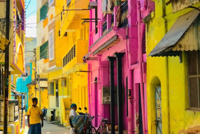 Rue colorée, Inde