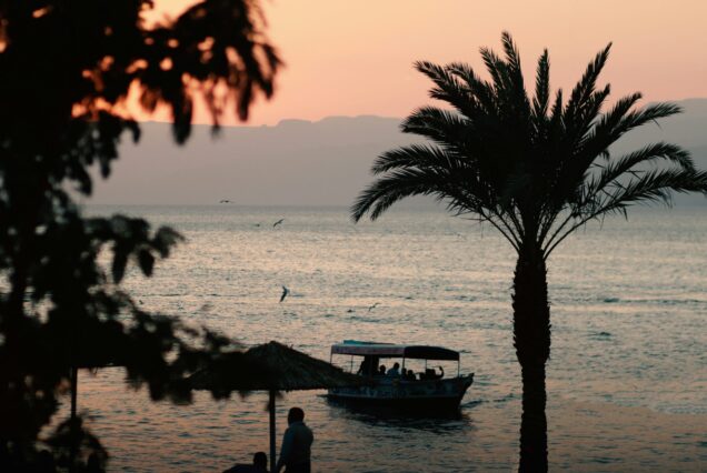 Coucher de soleil sur la mer