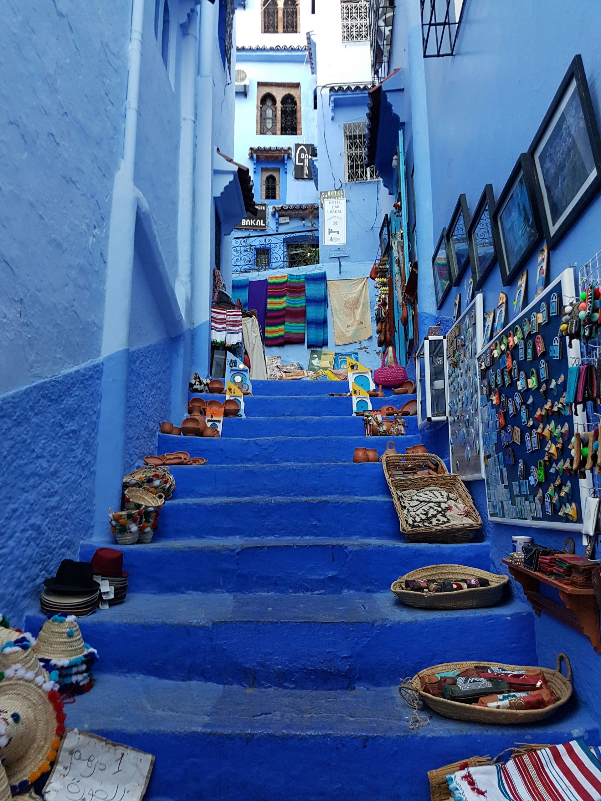 Chefchaouen maroc, rue bleues