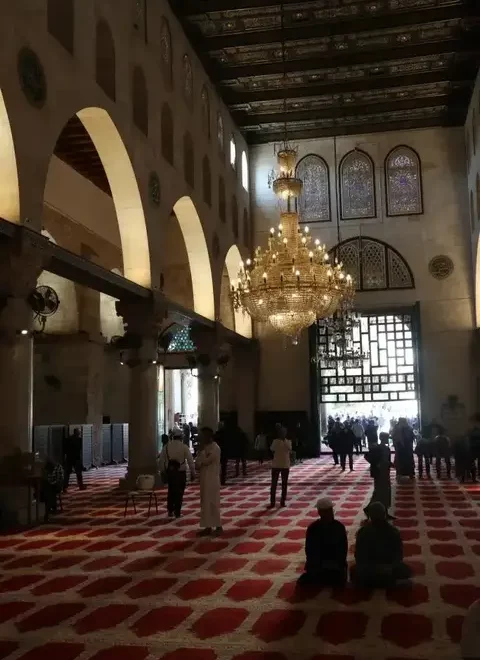 intérieur de la mosquée Al Aqsa, Palestine
