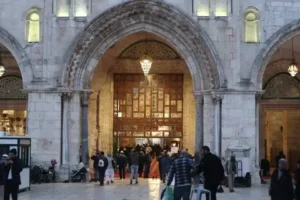 entrée de la mosquée al aqsa, Jérusalem