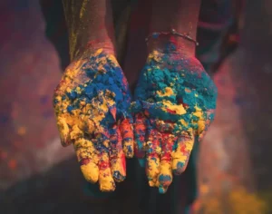 Mains colorées, Inde, Terres de Cultures, voyage