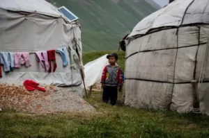 Petit garçon, Kirghizistan