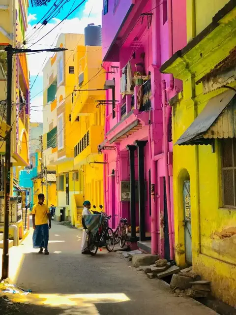 Rue colorée, Inde, Terres de Cultures